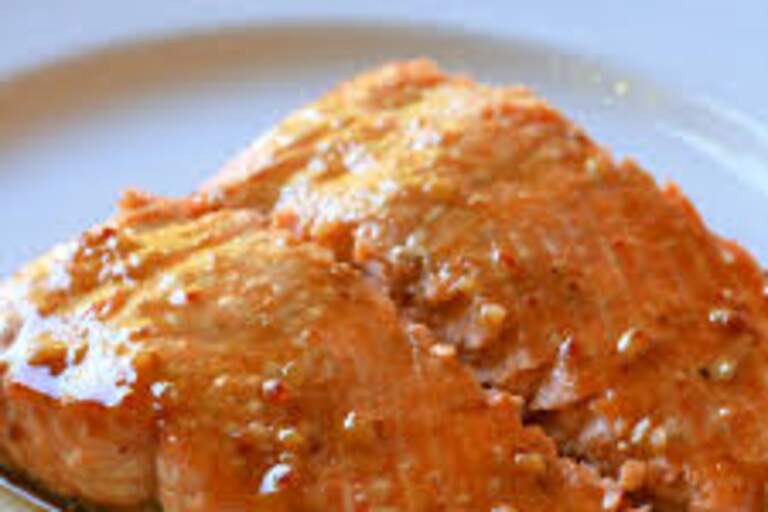 Bourbon-Glazed Salmon